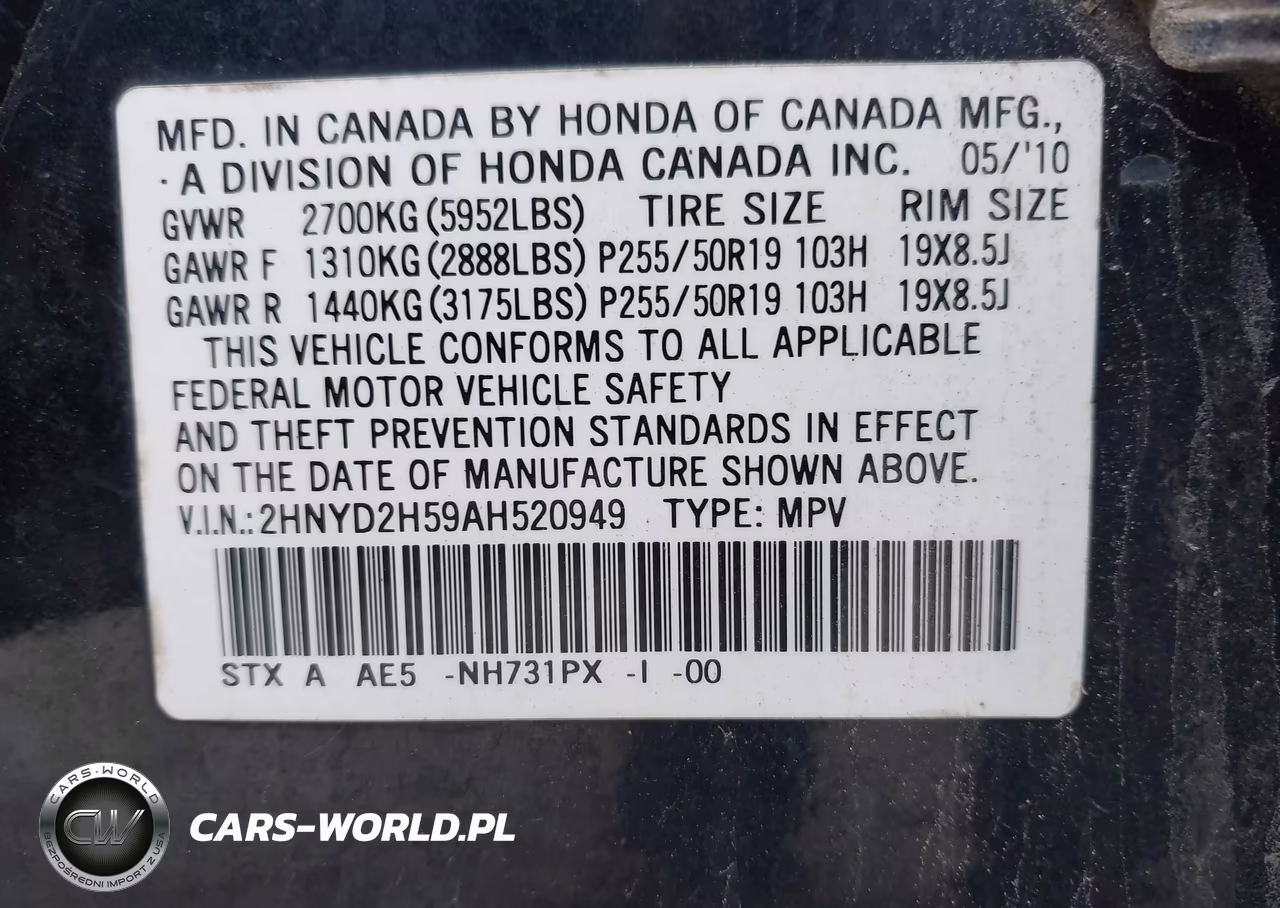 2010 Acura Mdx Advance Package VIN:2HNYD2H59AH520949 - 9
