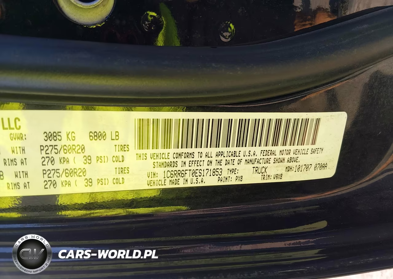 2014 Ram 1500 Express VIN:1C6RR6FT0ES171853 - 9