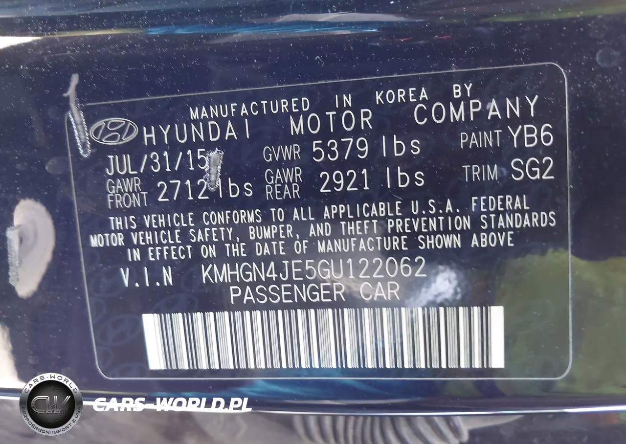 2016 Hyundai Genesis 3.8 VIN:KMHGN4JE5GU122062 - 9