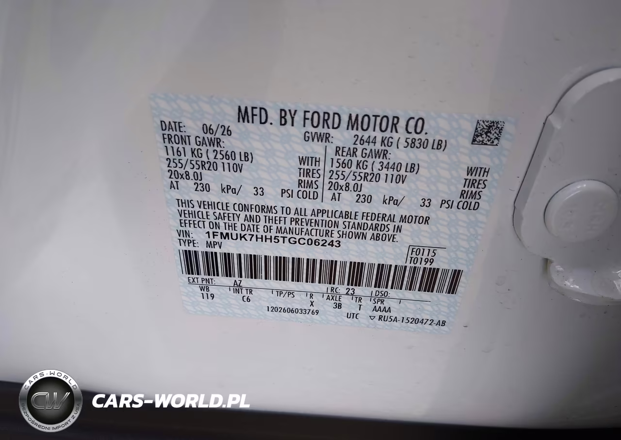 2026 Ford Explorer Platinum VIN:1FMUK7HH5TGC06243 - 9