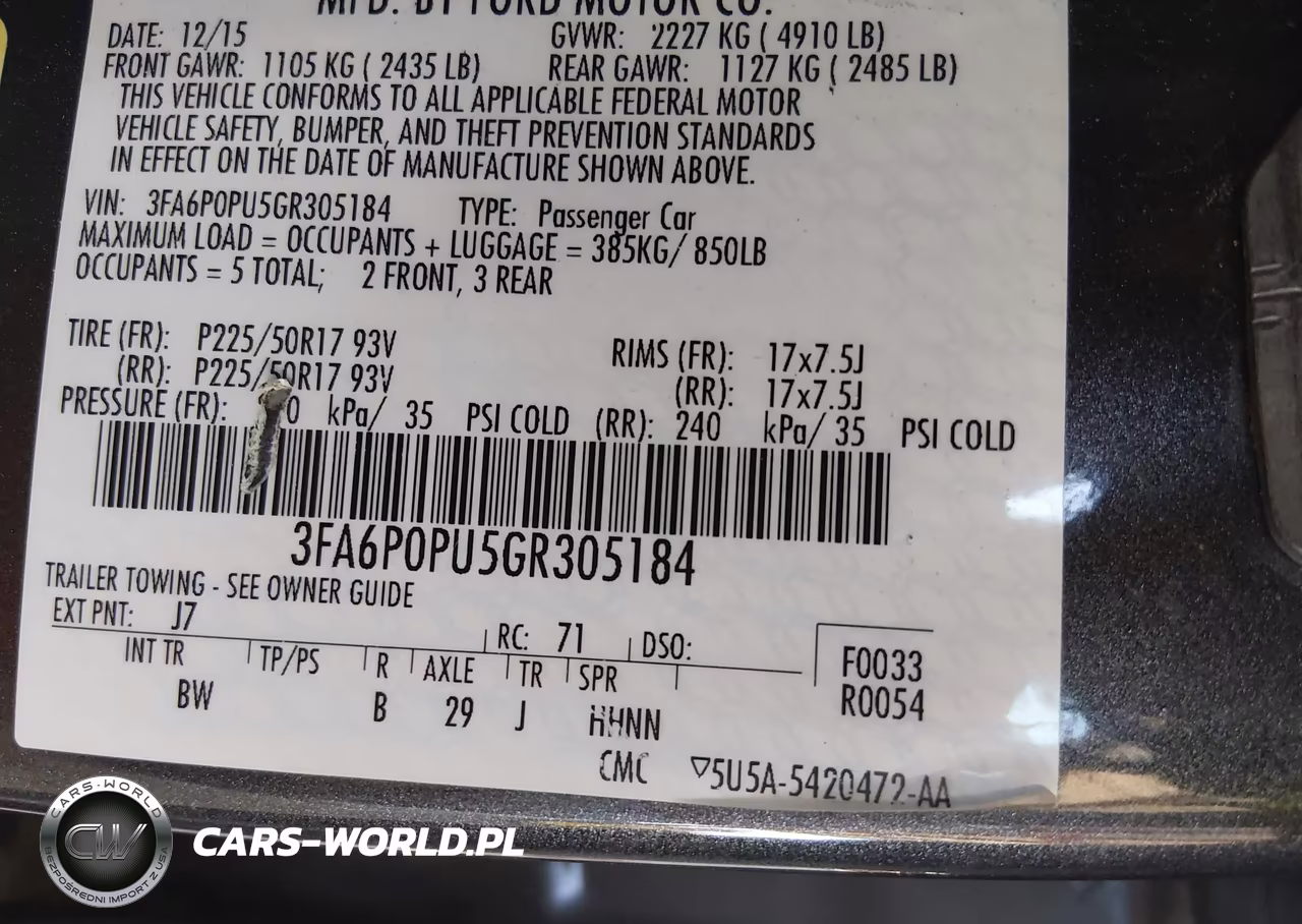 2016 Ford Fusion Energi Se Luxury VIN:3FA6P0PU5GR305184 - 9