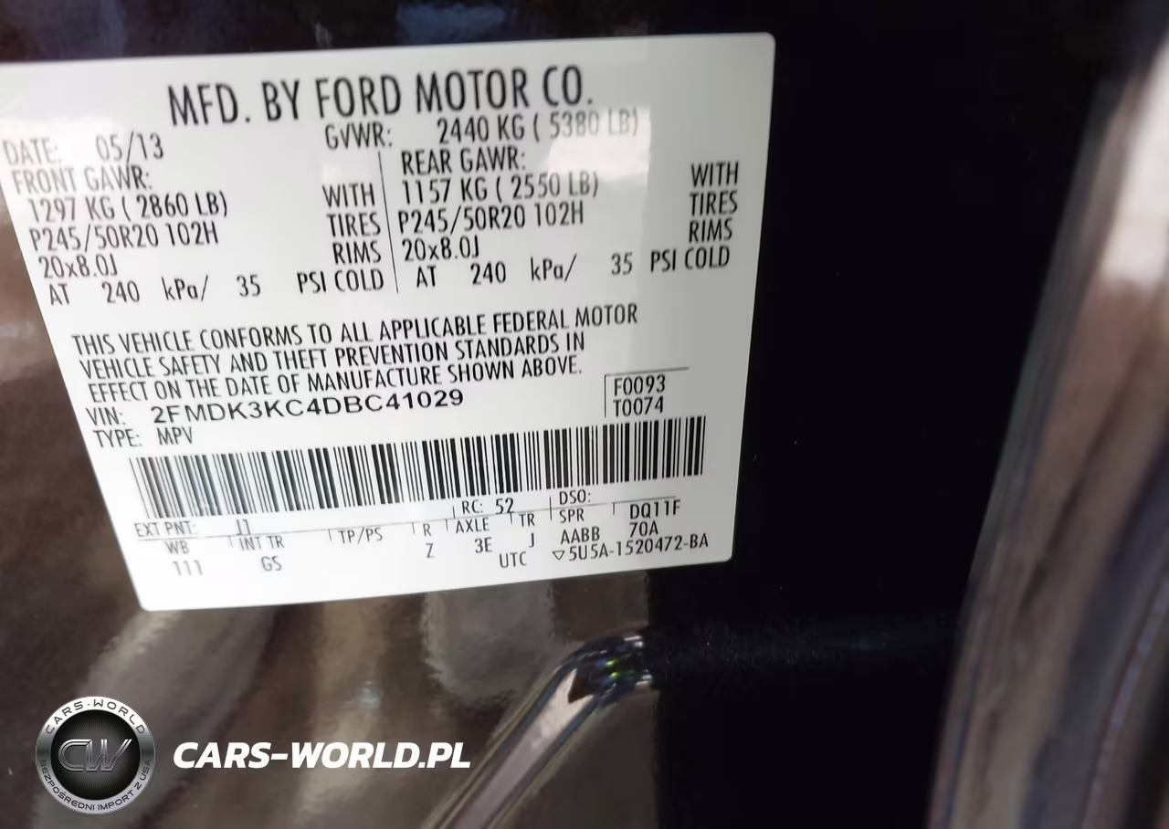 2013 Ford Edge Limited VIN:2FMDK3KC4DBC41029 - 9