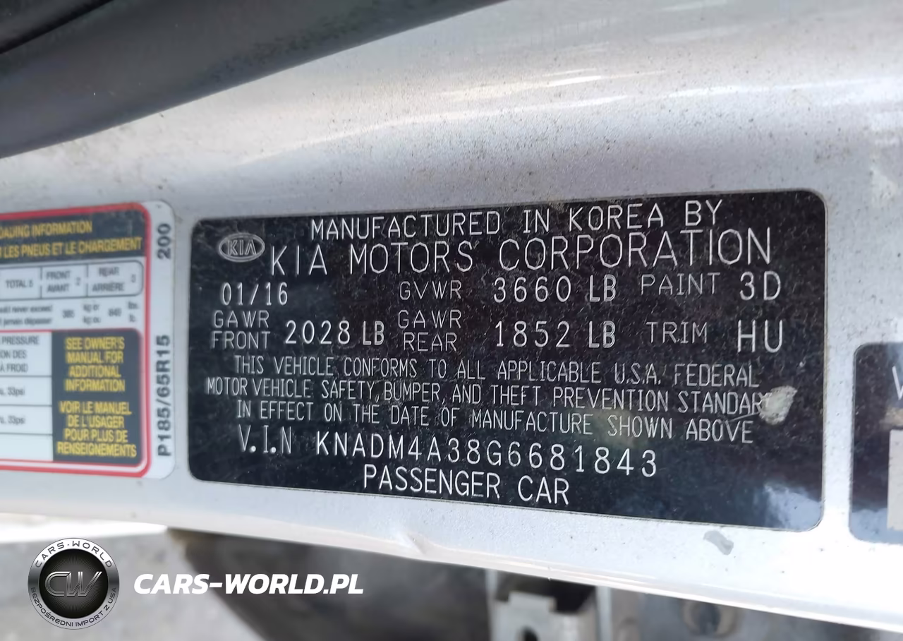 2016 Kia Rio Lx VIN:KNADM4A38G6681843 - 9