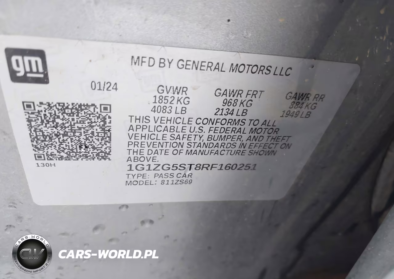 2024 Chevrolet Malibu Fwd Rs VIN:1G1ZG5ST8RF160251 - 9