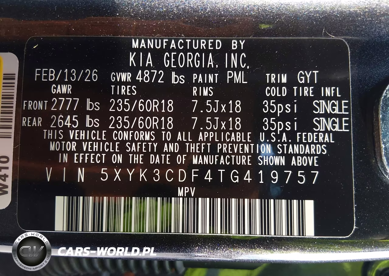 2026 Kia Sportage Ex VIN:5XYK3CDF4TG419757 - 9
