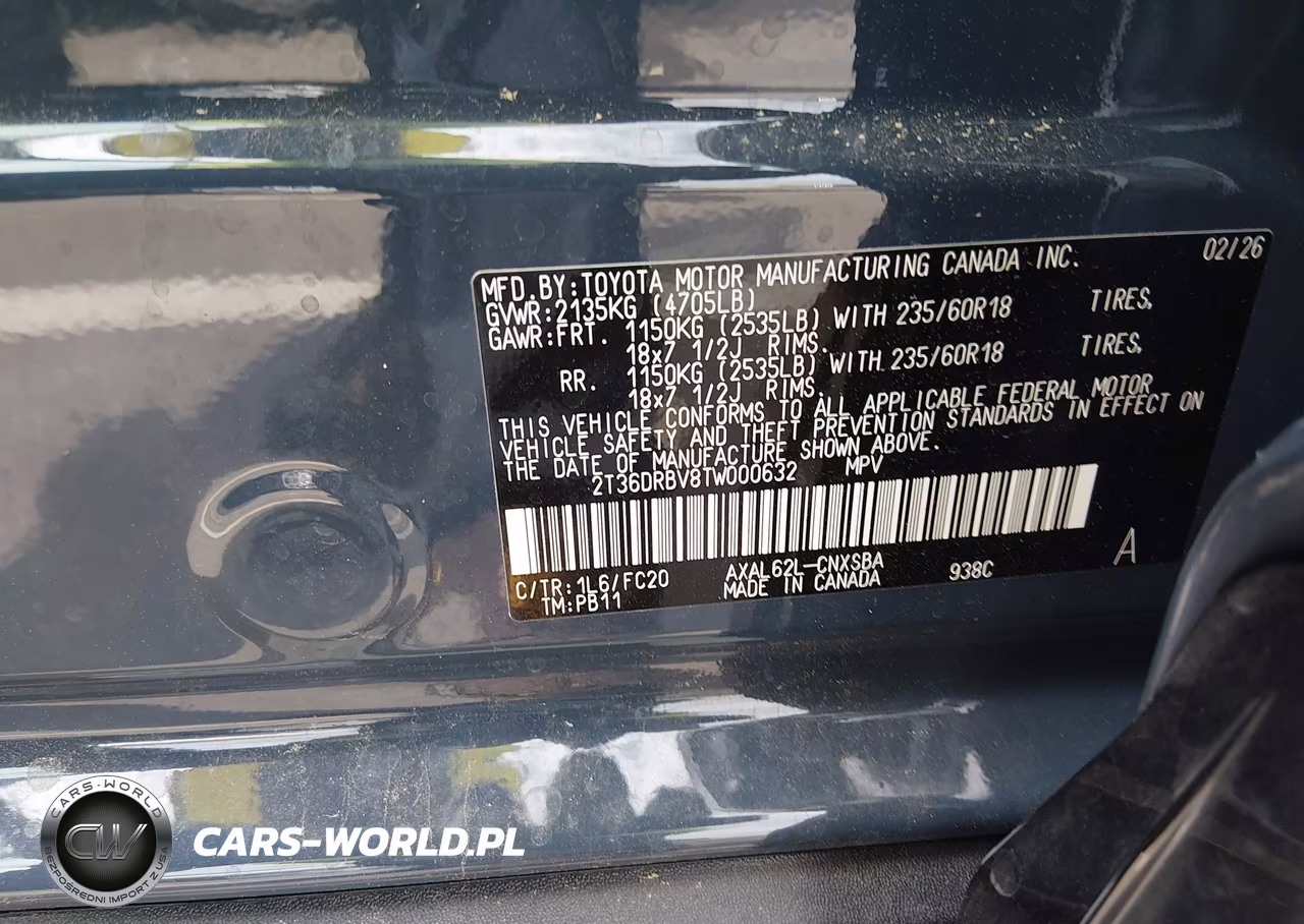 2026 Toyota Rav4 Se VIN:2T36DRBV8TW000632 - 9