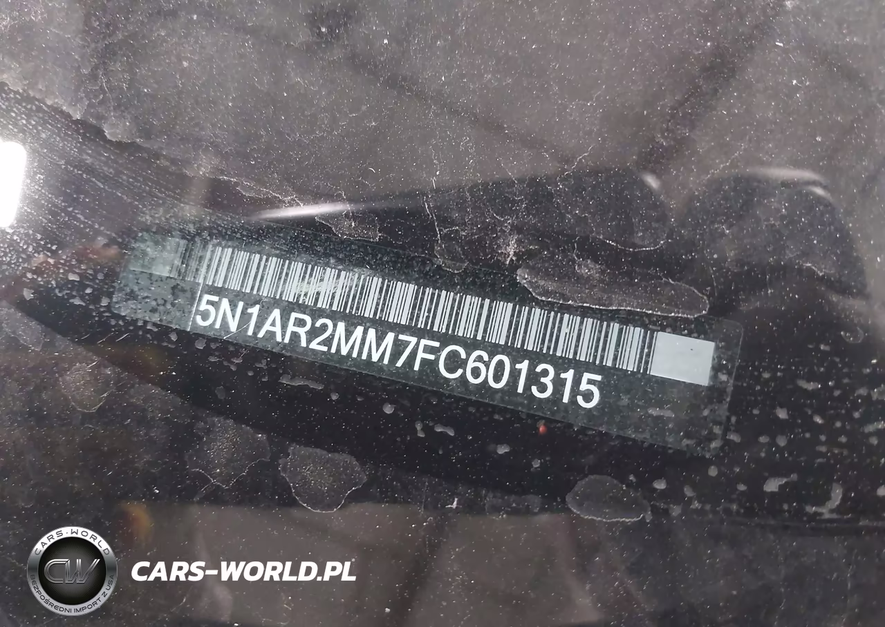 2015 Nissan Pathfinder Sl VIN:5N1AR2MM7FC601315 - 9