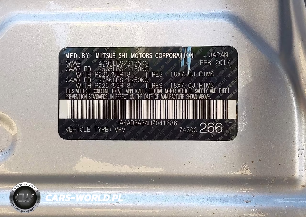 2017 Mitsubishi Outlander Se-Sel VIN:JA4AD3A34HZ041686 - 9