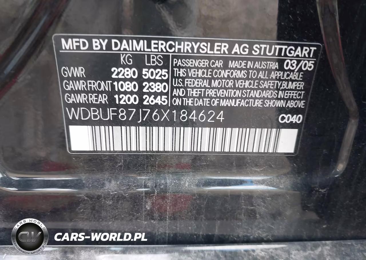 2006 Mercedes-Benz E 350 4Matic VIN:WDBUF87J76X184624 - 9