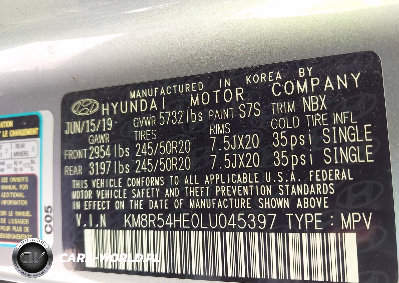 2020 Hyundai Palisade Limited VIN:KM8R54HE0LU045397 - 9