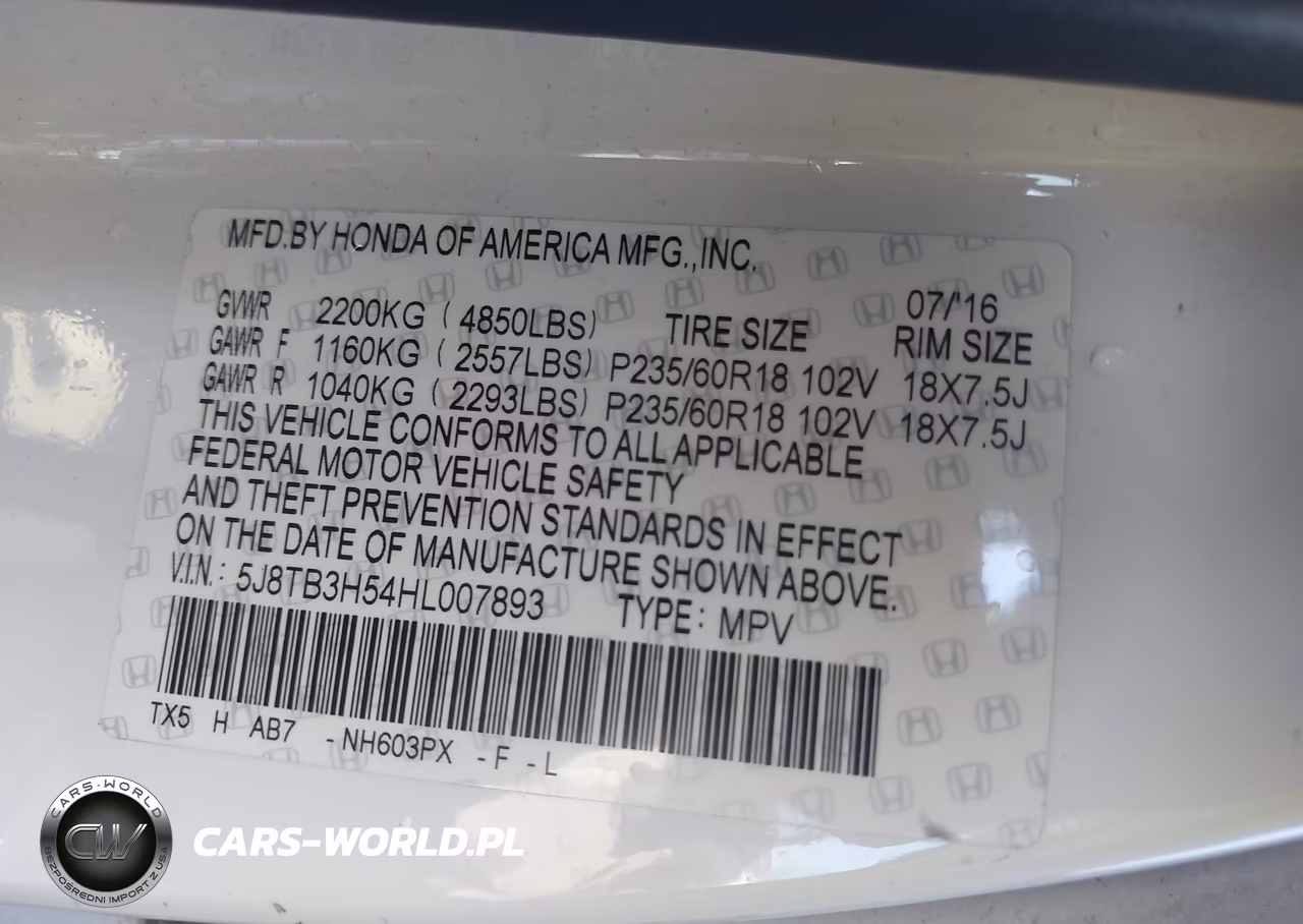 2017 Acura Rdx Technology Acurawatch Plus Packages-W-Technology Package VIN:5J8TB3H54HL007893 - 9