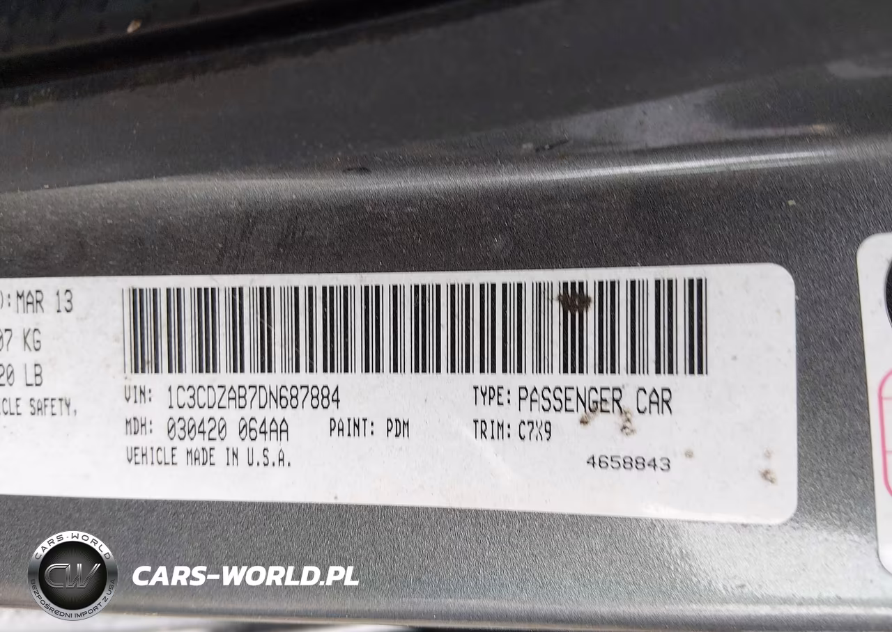 2013 Dodge Avenger Se VIN:1C3CDZAB7DN687884 - 9