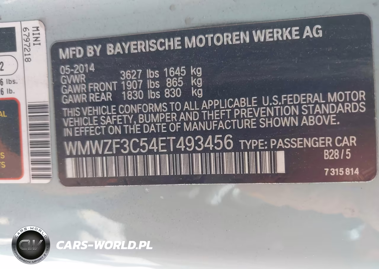 2014 Mini Clubman Cooper VIN:WMWZF3C54ET493456 - 9