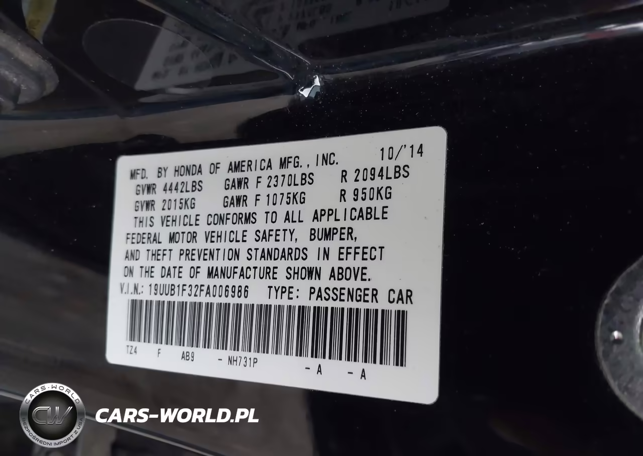 2015 Acura Tlx VIN:19UUB1F32FA006986 - 9