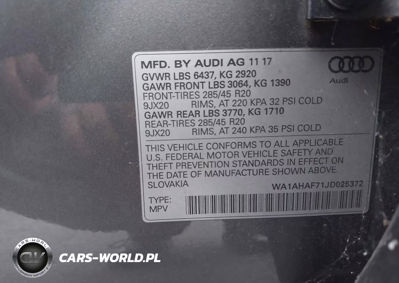 2018 Audi Q7 2.0T Premium VIN:WA1AHAF71JD025372 - 9