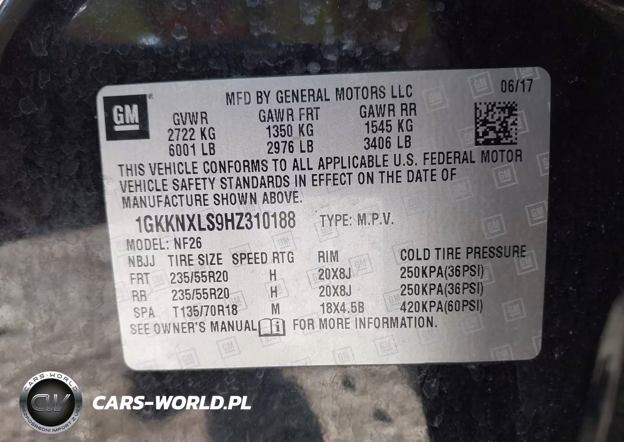 2017 GMC Acadia Denali VIN:1GKKNXLS9HZ310188 - 9