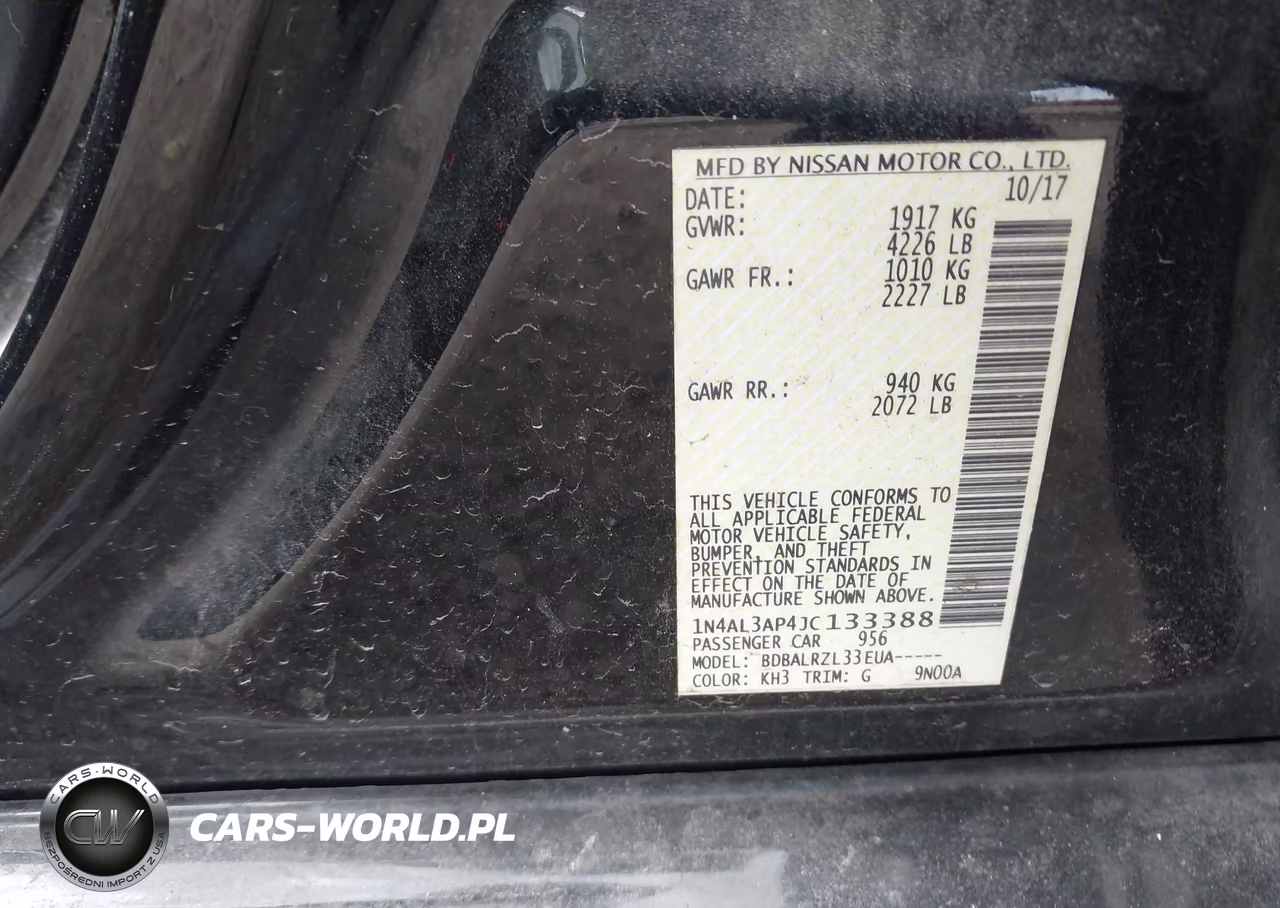 2018 Nissan Altima 2.5 Sl VIN:1N4AL3AP4JC133388 - 9