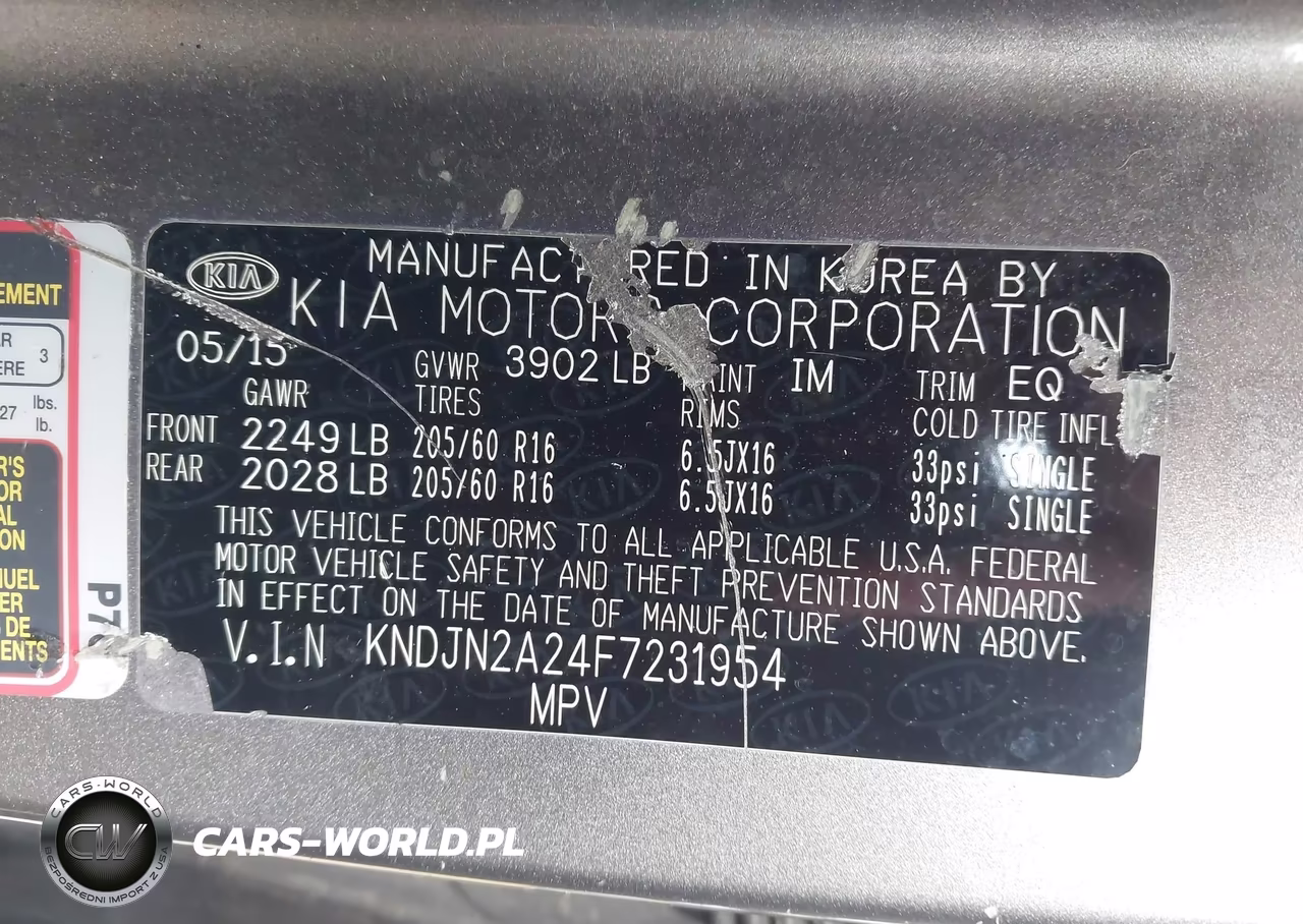 2015 Kia Soul VIN:KNDJN2A24F7231954 - 9