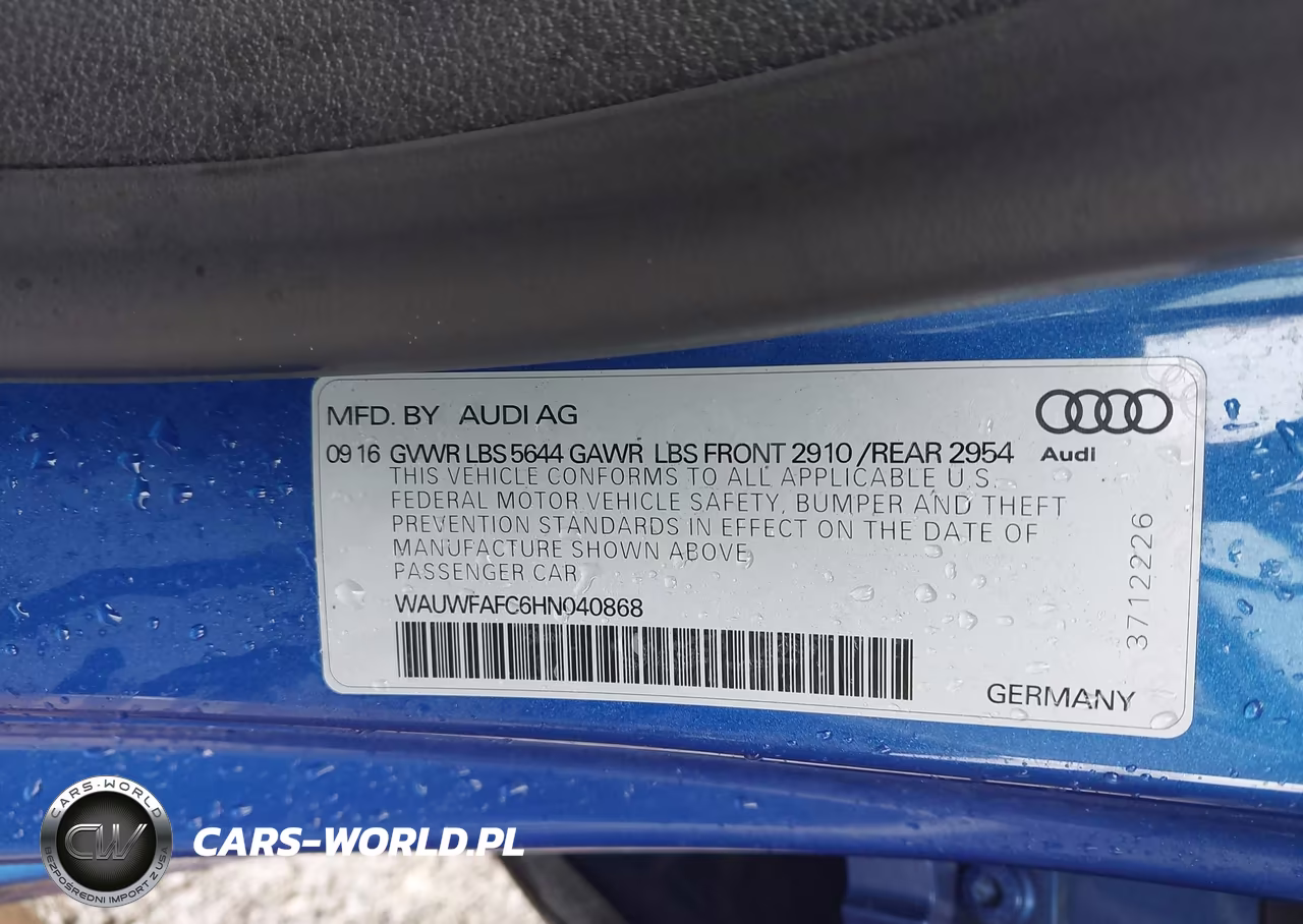 2017 Audi S7 4.0T Premium Plus VIN:WAUWFAFC6HN040868 - 9