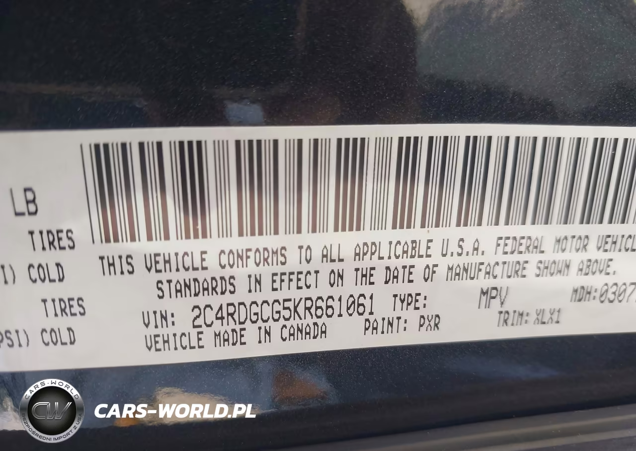 2019 Dodge Grand Caravan Sxt VIN:2C4RDGCG5KR661061 - 9