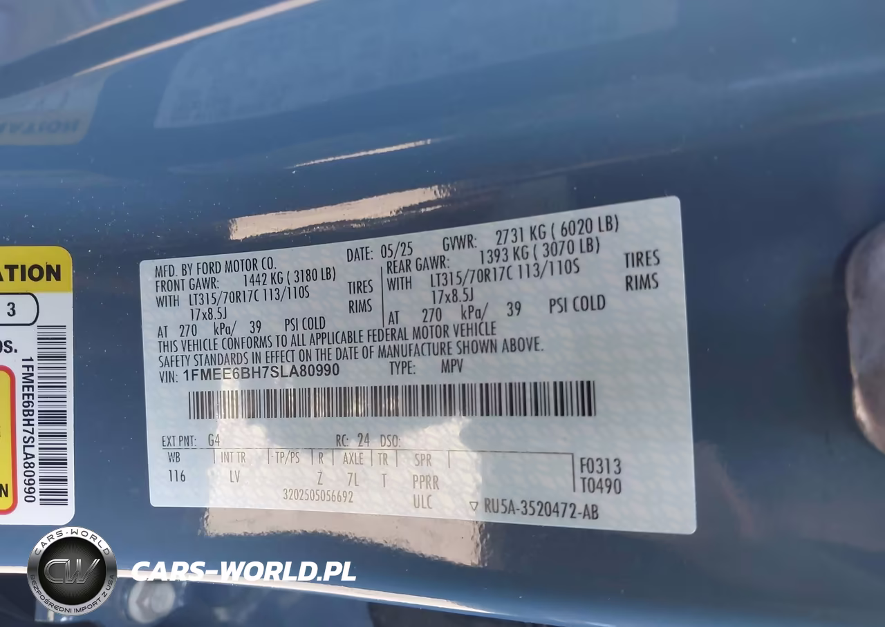 2025 Ford Bronco VIN:1FMEE6BH7SLA80990 - 9
