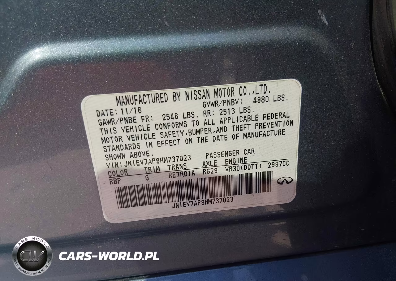 2017 Infiniti Q50 3.0T Premium VIN:JN1EV7AP9HM737023 - 9