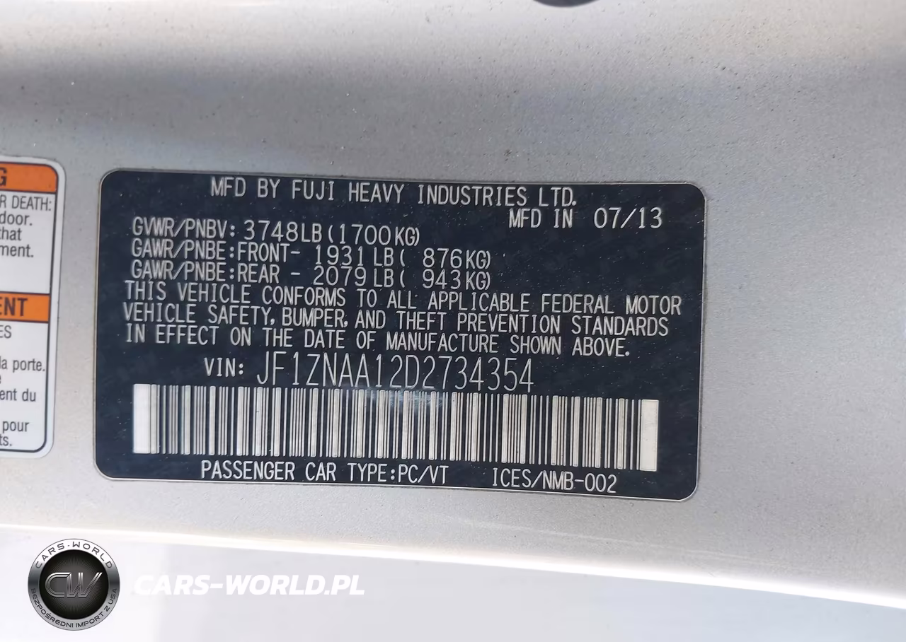 2013 Scion Fr-S VIN:JF1ZNAA12D2734354 - 9