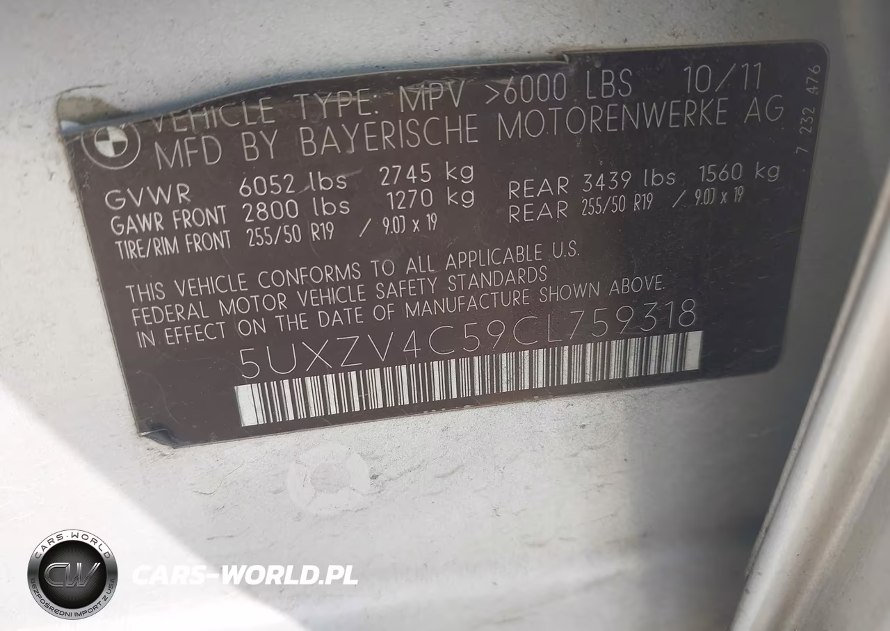 2012 BMW X5 xDrive35I-xDrive35I Premium-xDrive35I Sport Activity VIN:5UXZV4C59CL759318 - 9