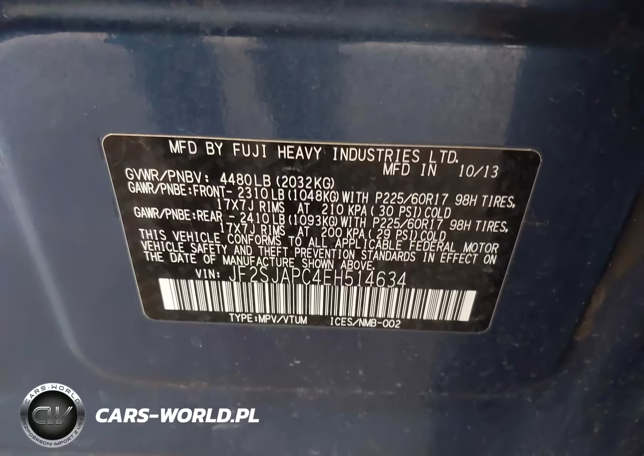 2014 Subaru Forester 2.5I Touring VIN:JF2SJAPC4EH514634 - 9