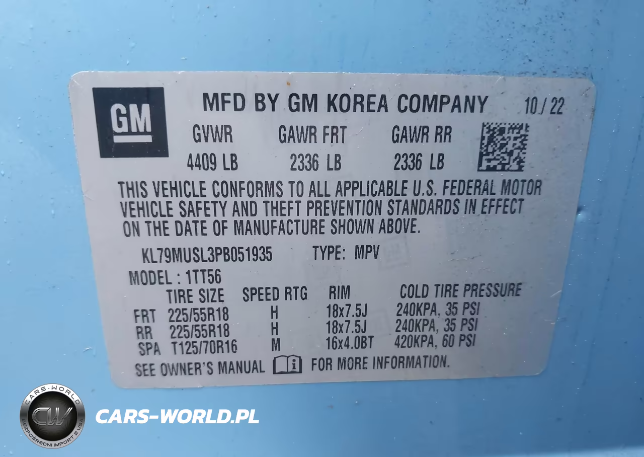 2023 Chevrolet Trailblazer Awd Rs VIN:KL79MUSL3PB051935 - 9