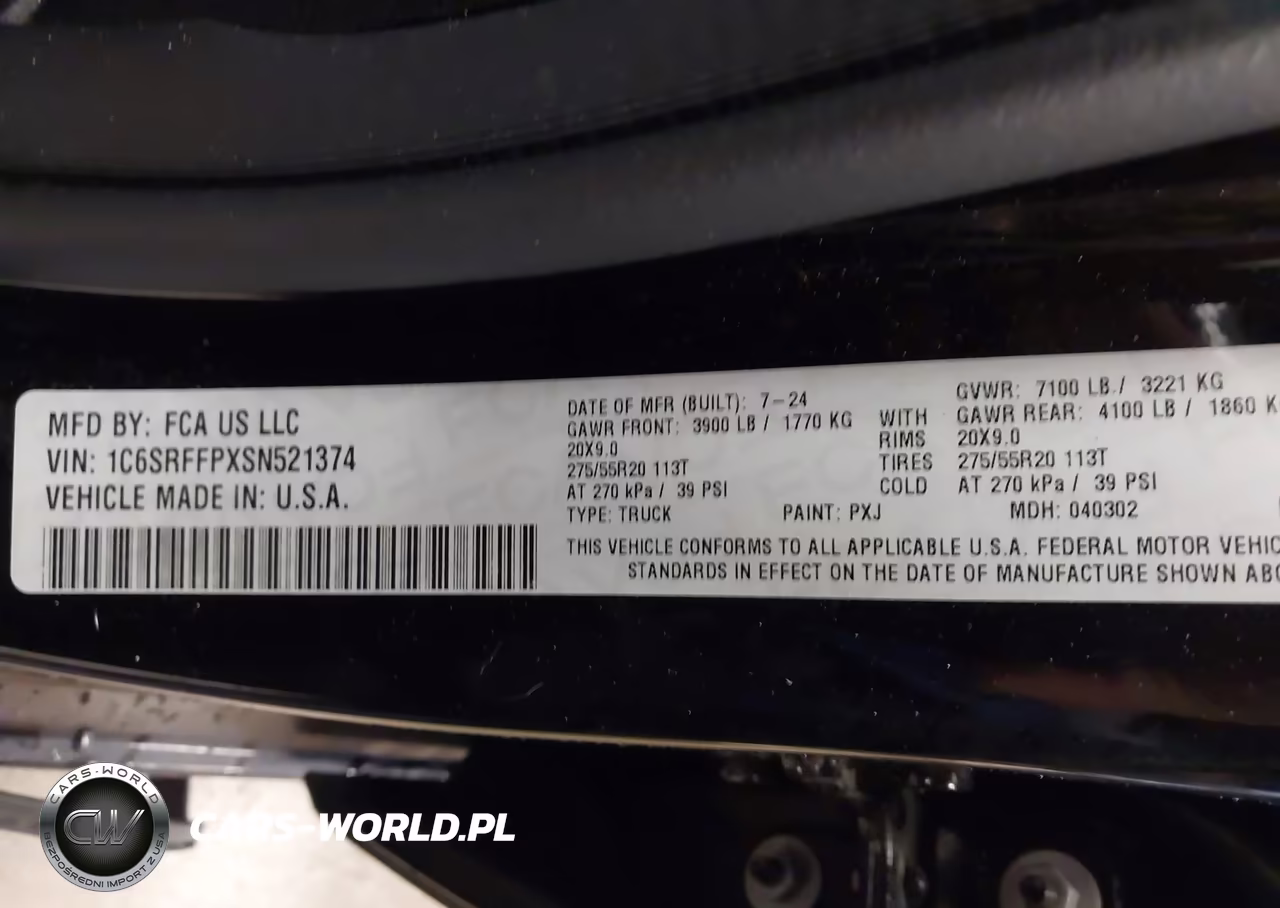 2025 Ram 1500 Big Horn 4X4 5'7 Box VIN:1C6SRFFPXSN521374 - 9