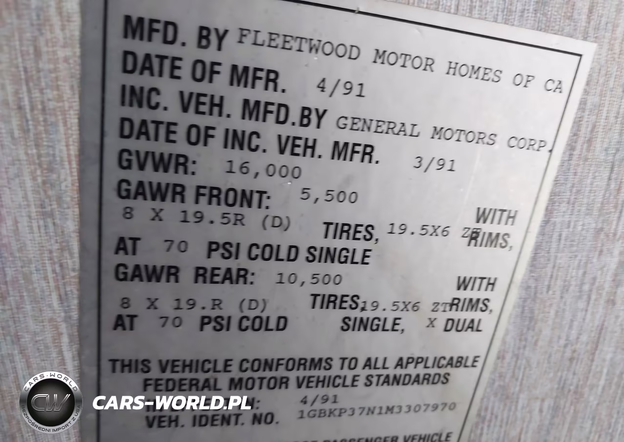 1991 Chevrolet P30 VIN:1GBKP37N1M3307970 - 9
