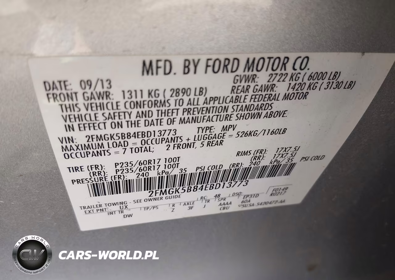 2014 Ford Flex Se VIN:2FMGK5B84EBD13773 - 9