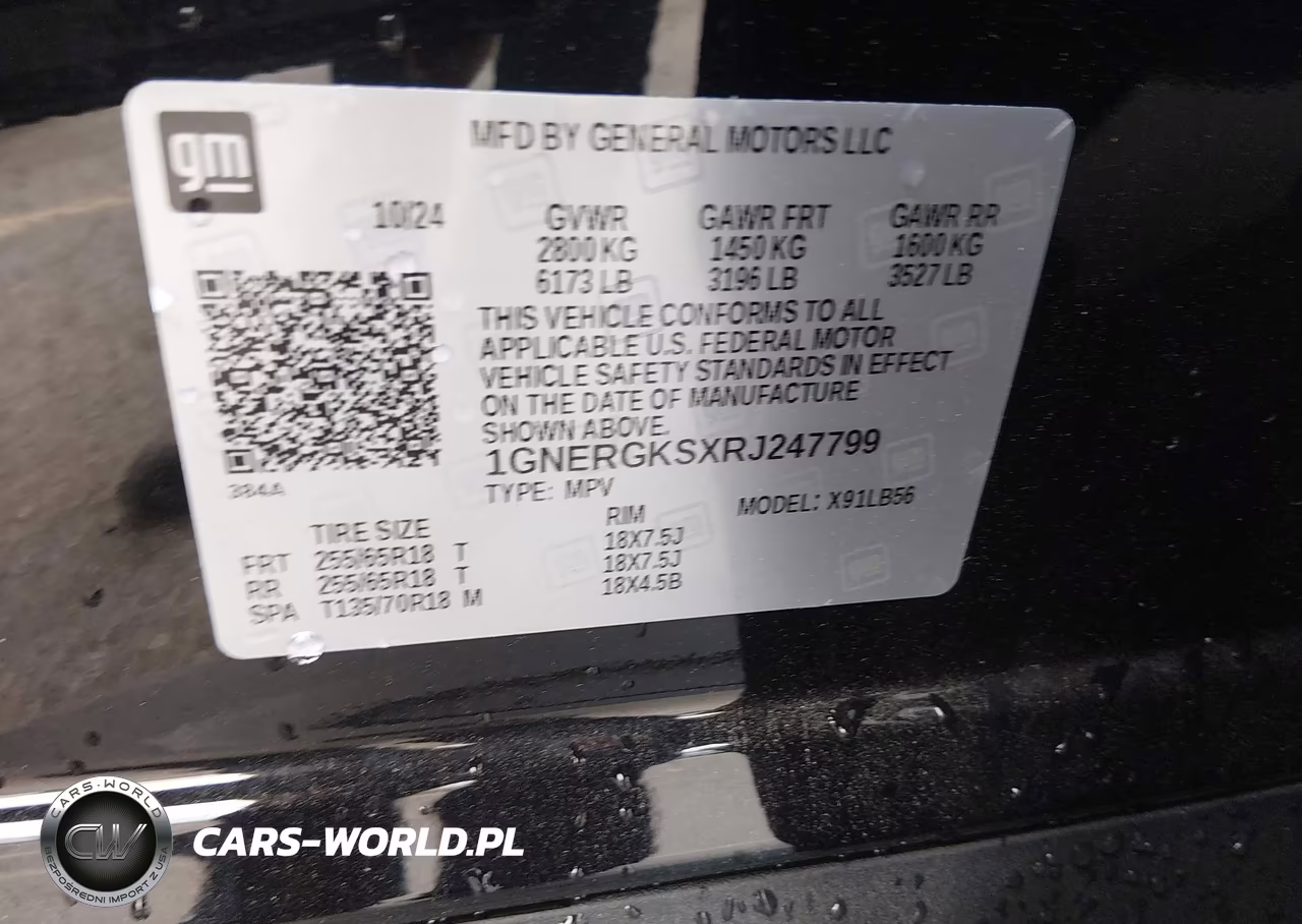 2024 Chevrolet Traverse Fwd Lt VIN:1GNERGKSXRJ247799 - 9