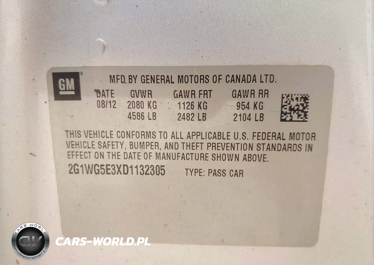 2013 Chevrolet Impala Lt VIN:2G1WG5E3XD1132305 - 9