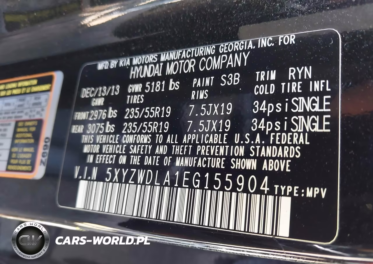 2014 Hyundai Santa Fe Sport 2.0L Turbo VIN:5XYZWDLA1EG155904 - 9