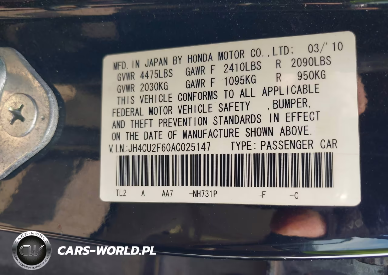 2010 Acura Tsx 2.4 VIN:JH4CU2F60AC025147 - 9