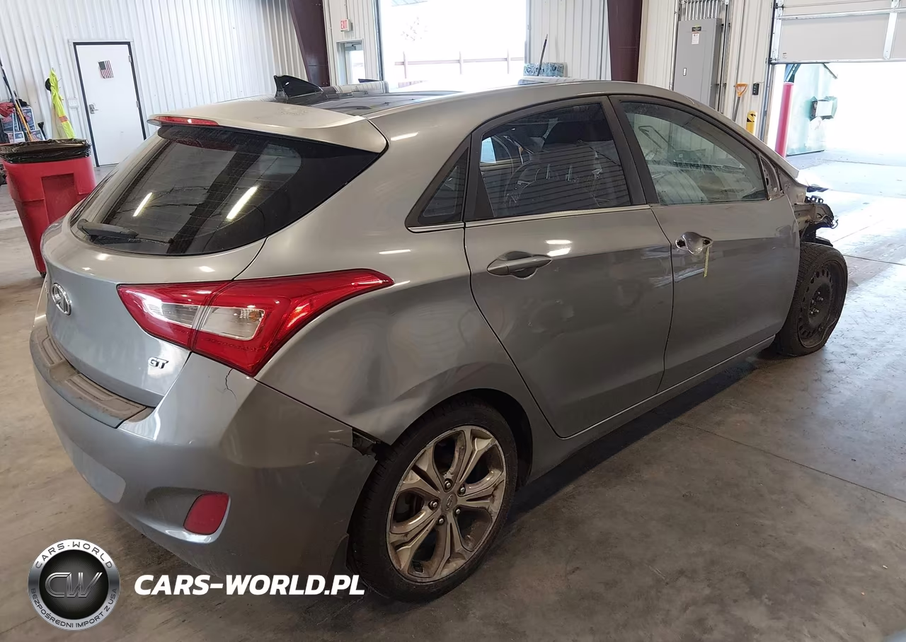 2014 Hyundai Elantra Gt Base W-Blue VIN:KMHD35LH1EU189650 - 4