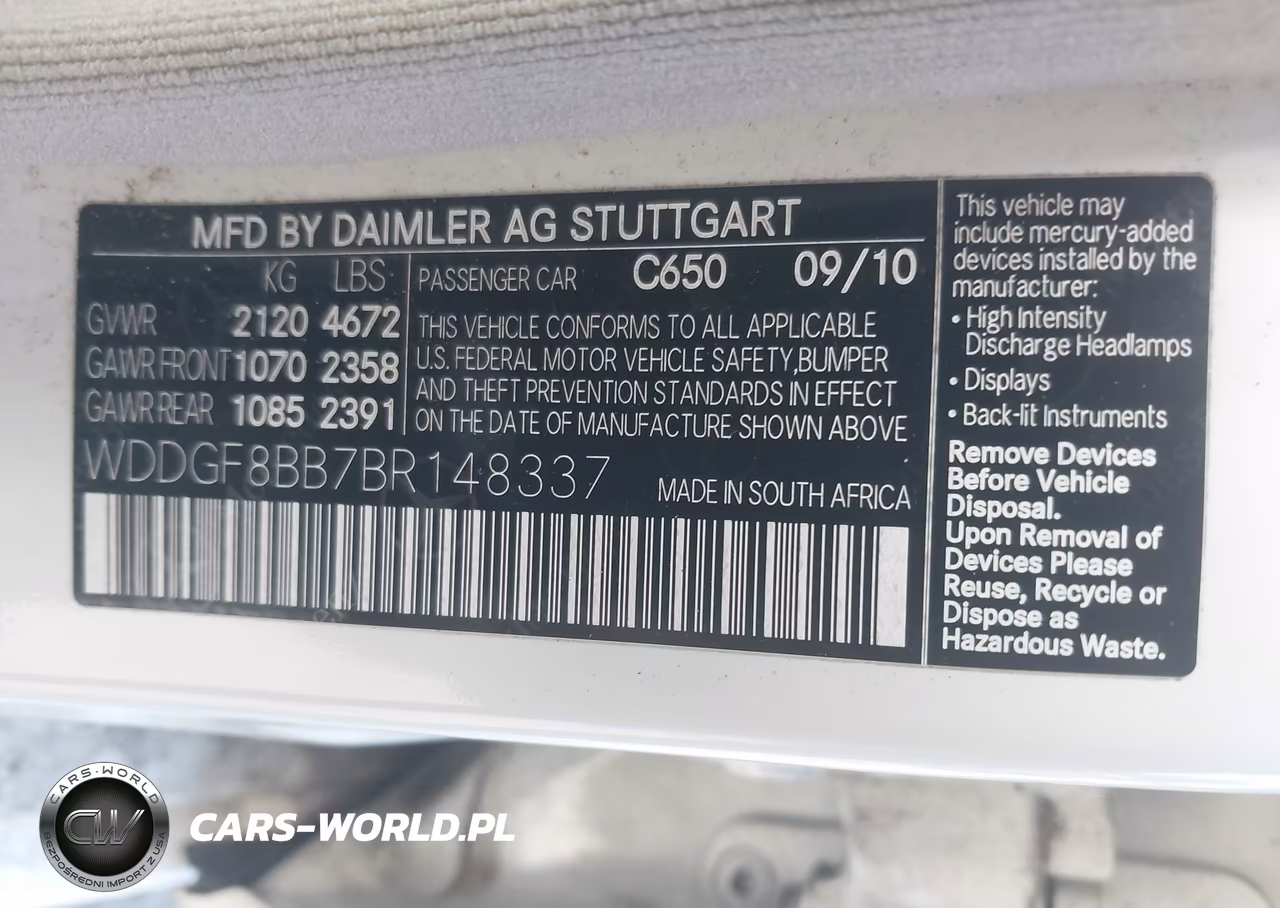 2011 Mercedes-Benz C 300 Sport 4Matic VIN:WDDGF8BB7BR148337 - 9