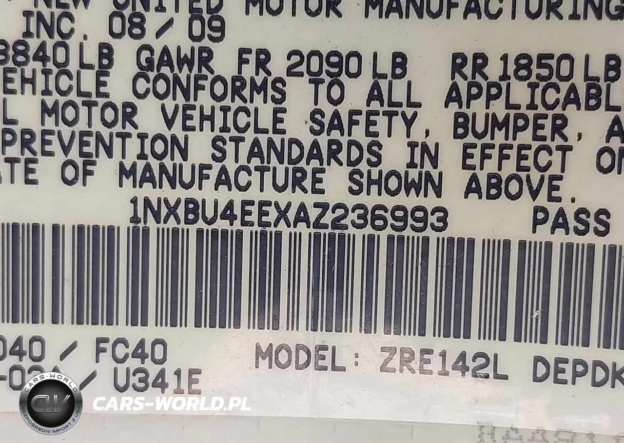 2010 Toyota Corolla Le VIN:1NXBU4EEXAZ236993 - 9