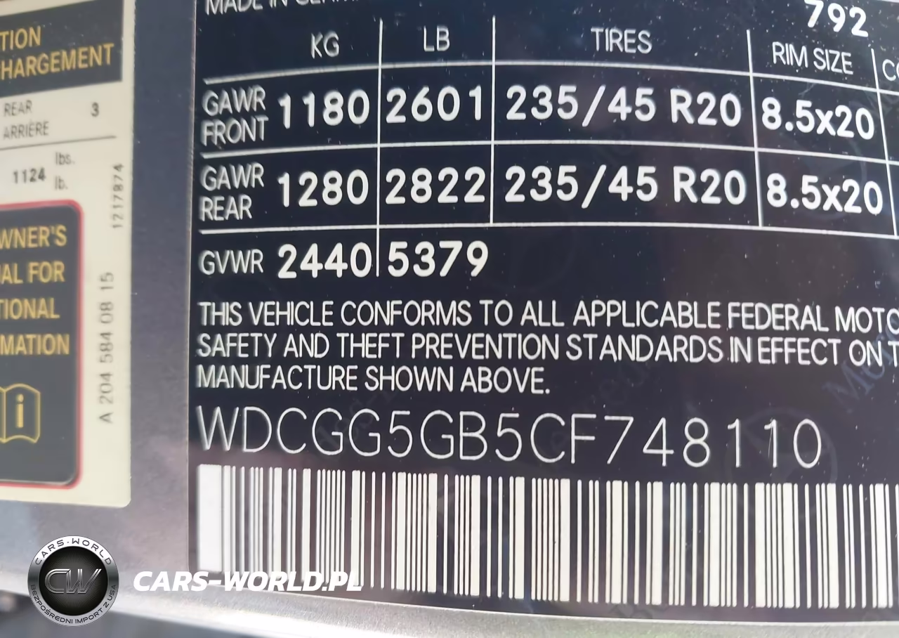 2012 Mercedes-Benz Glk 350 VIN:WDCGG5GB5CF748110 - 9