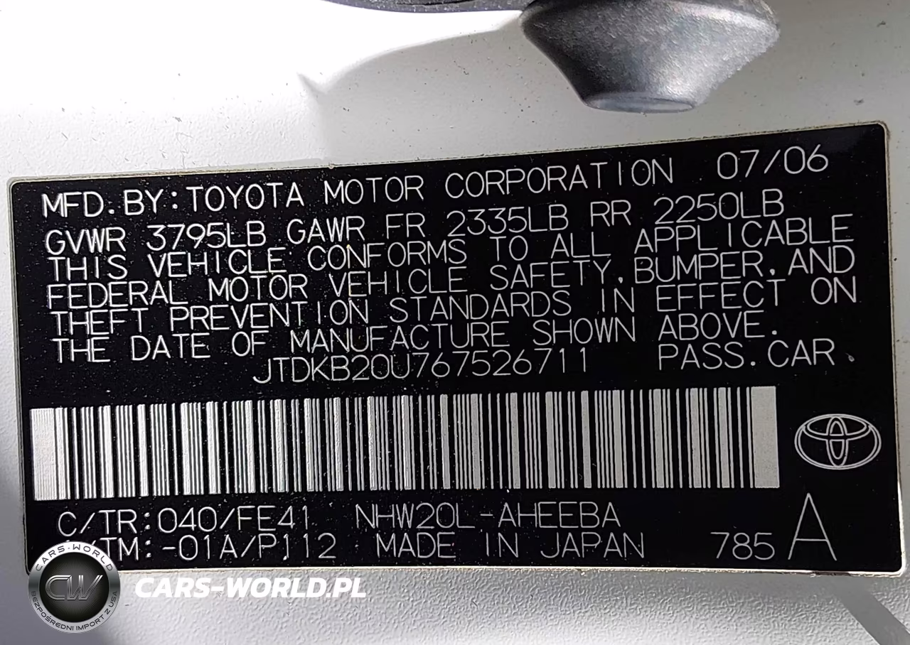 2006 Toyota Prius VIN:JTDKB20U767526711 - 9