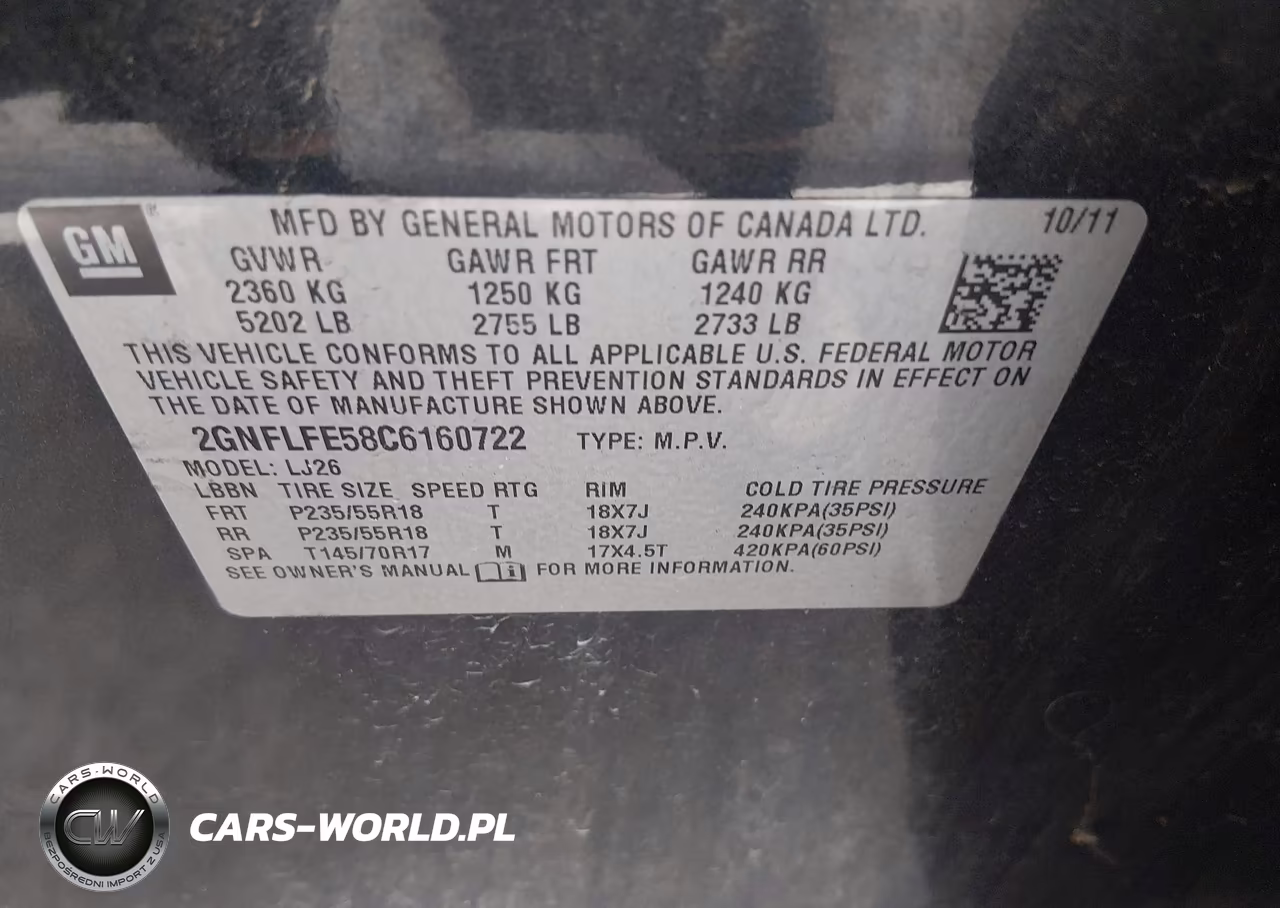 2012 Chevrolet Equinox Ltz VIN:2GNFLFE58C6160722 - 9