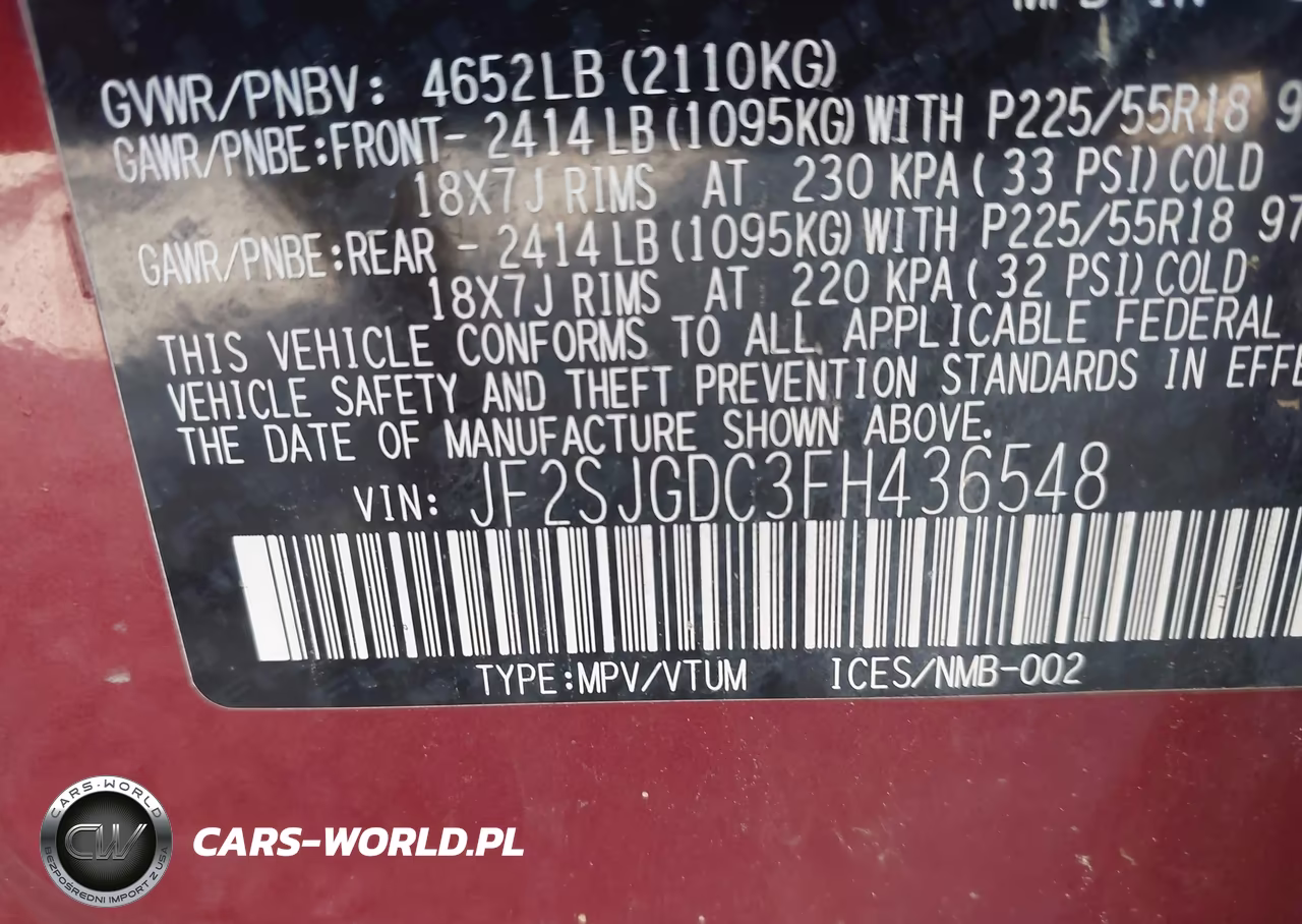 2015 Subaru Forester 2.0Xt Premium VIN:JF2SJGDC3FH436548 - 9