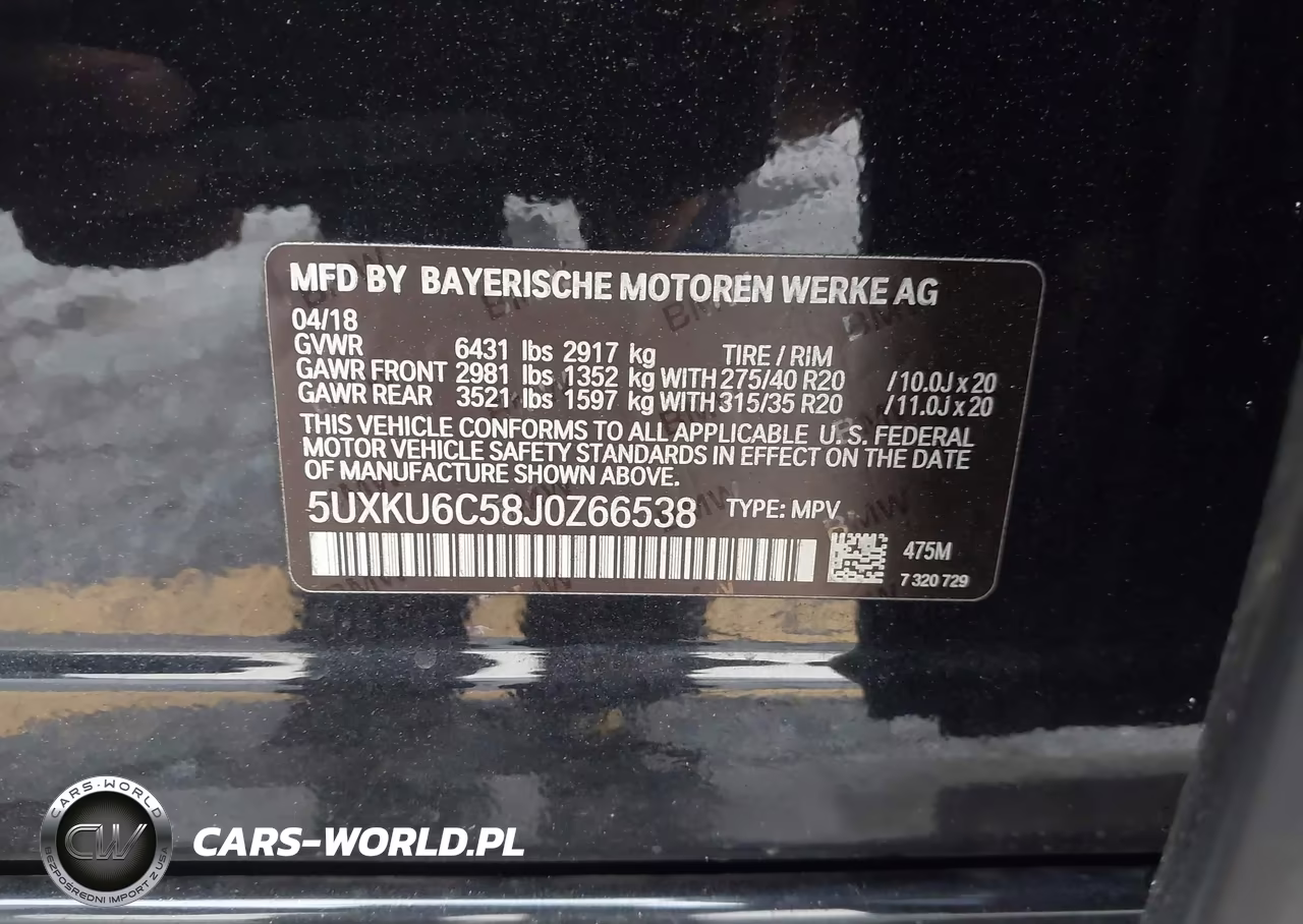 2018 BMW X6 xDrive50I VIN:5UXKU6C58J0Z66538 - 9