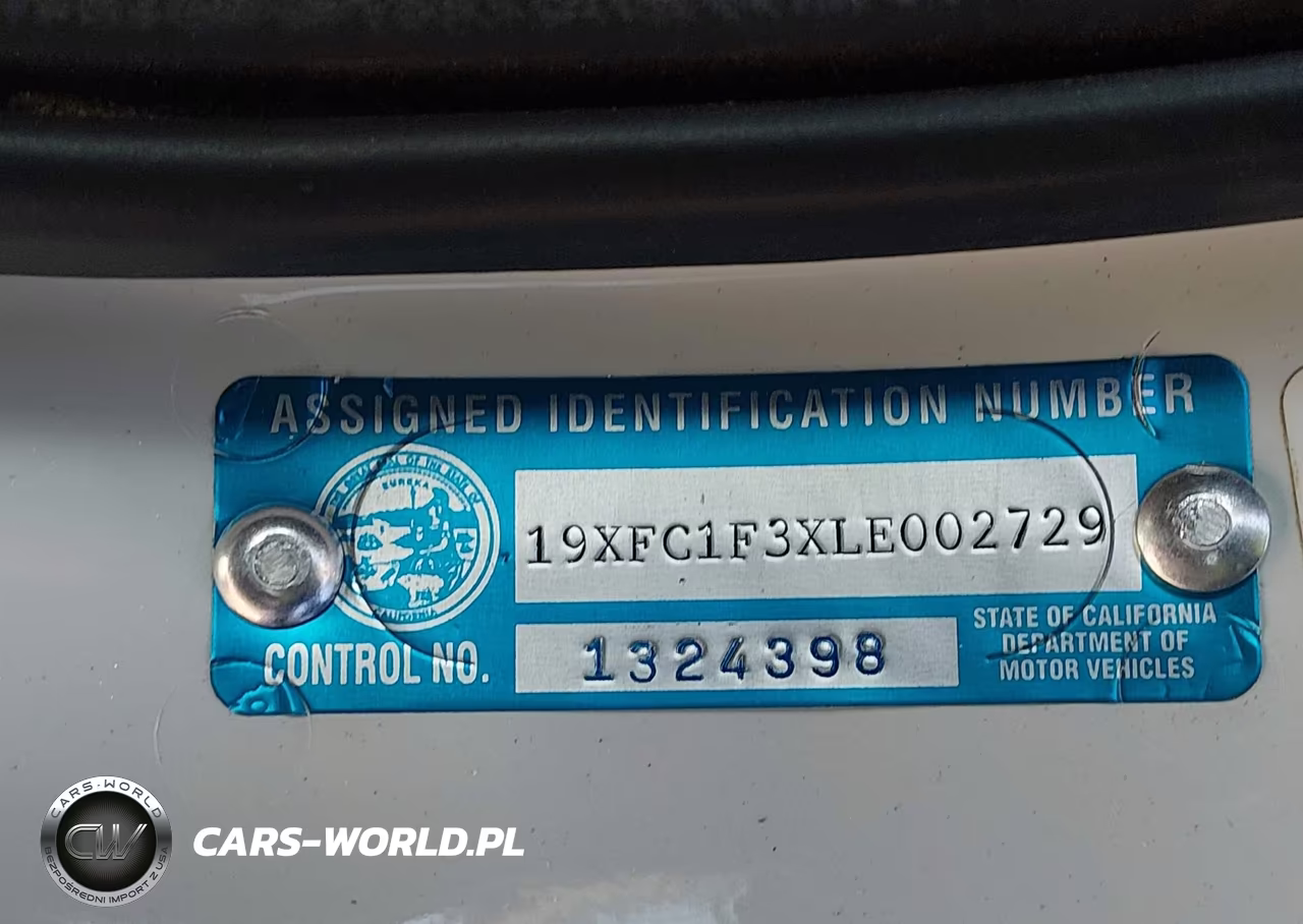 2020 Honda Civic Ex VIN:19XFC1F3XLE002729 - 9