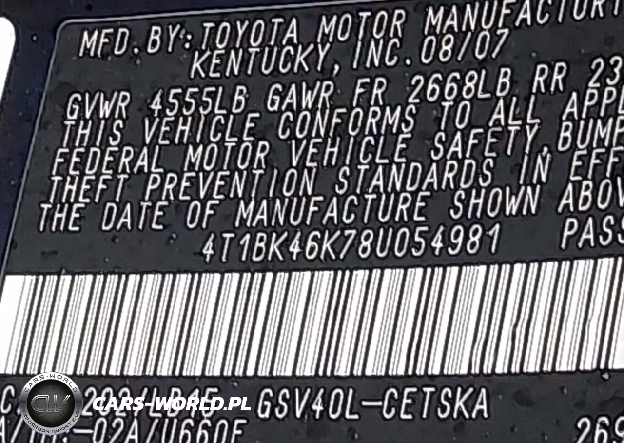 2008 Toyota Camry Se VIN:4T1BK46K78U054981 - 9