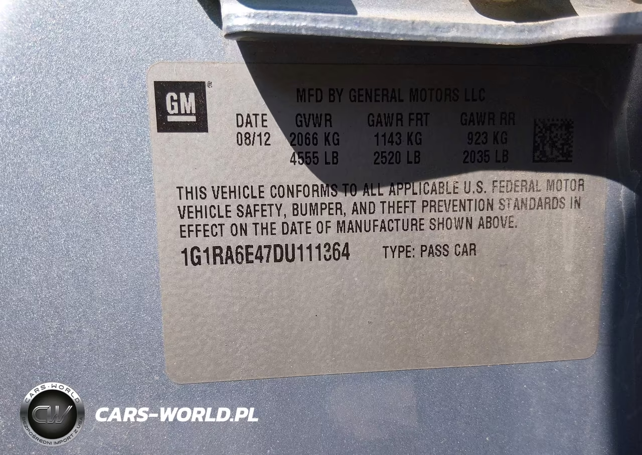 2013 Chevrolet Volt VIN:1G1RA6E47DU111364 - 9