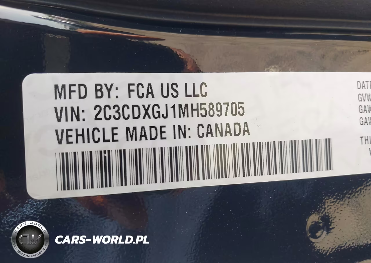 2021 Dodge Charger Scat Pack Widebody Rwd VIN:2C3CDXGJ1MH589705 - 9