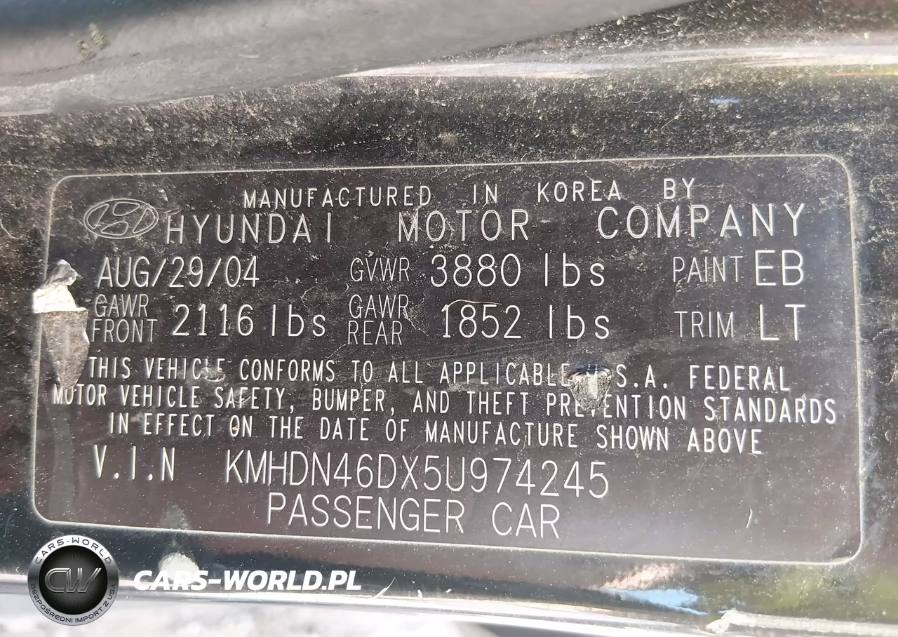 2005 Hyundai Elantra Gls-Gt VIN:KMHDN46DX5U974245 - 9